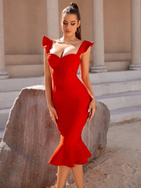 Yela - Robe Femme Midi Bandage