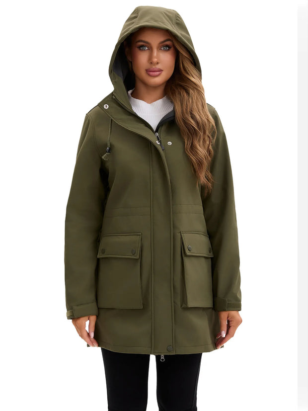 Veste softshell imperméable avec capuche pour femme - Elina