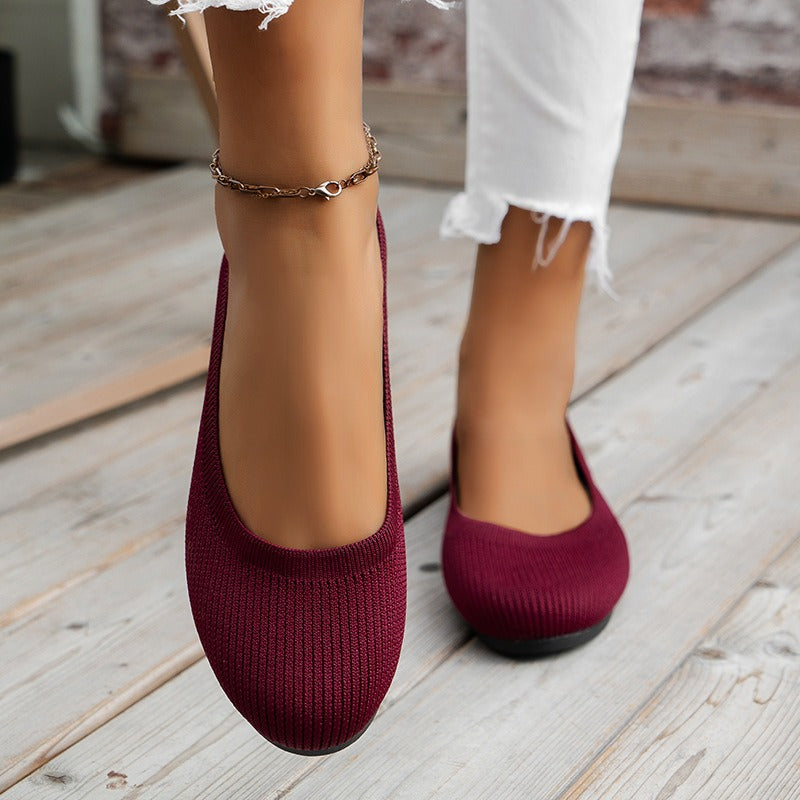Flexible Damen-Turnschuhe aus Strick mit lässigem Stil - Renata