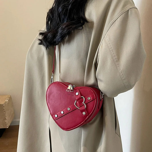 Jefna - Sac à rivets en forme de cœur
