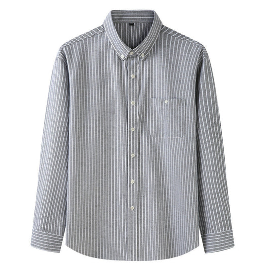 Chemise rayée à manches longues pour homme - Darel
