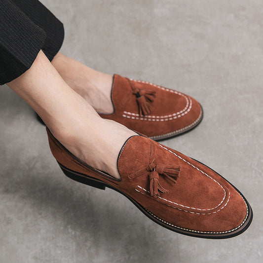 Herren-Slipper in Wildlederoptik mit Quasten - Marven