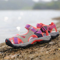 Sandales de sport unisexes de couleur corail au design respirant - Taren