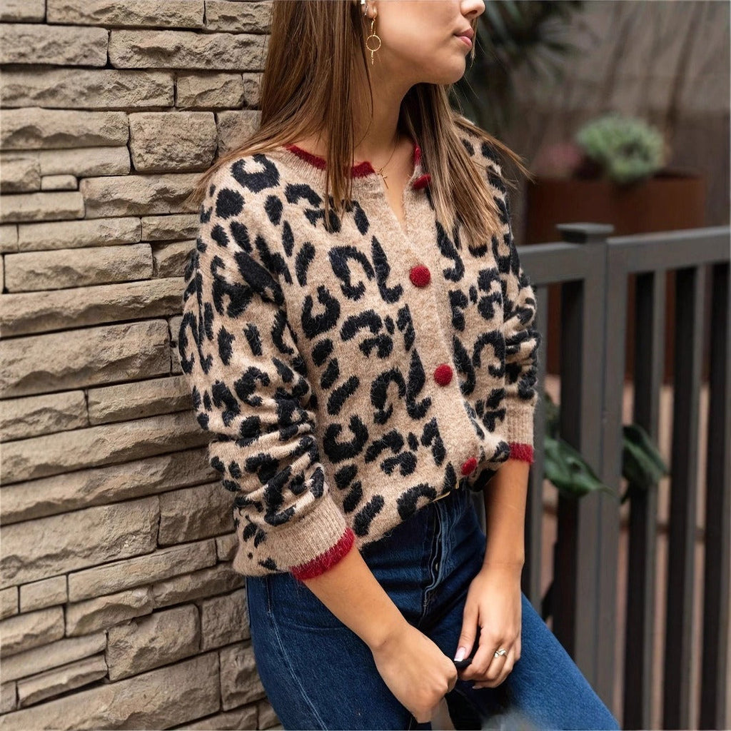 Bedruckte Strickjacke für Frauen - Maelen