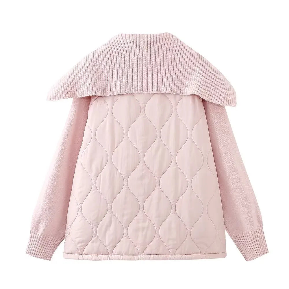 Zamma - Lässiger Oversized-Pullover mit Marinekragen