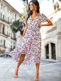 Kaly - Robe à imprimé floral bohème