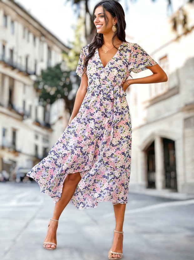 Kaly - Robe à imprimé floral bohème