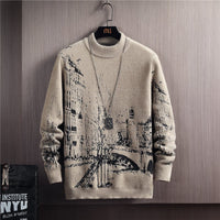 Dicker Herren-Strickpullover Urban-Effekt - Naël