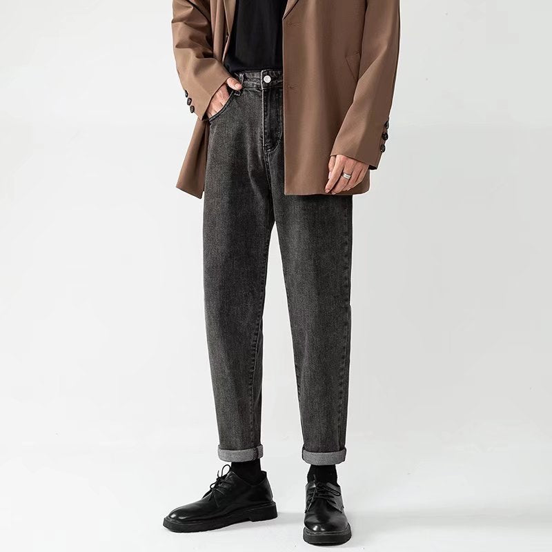 Herrenjeans mit hoher Taille und konischem Schnitt - Torvild