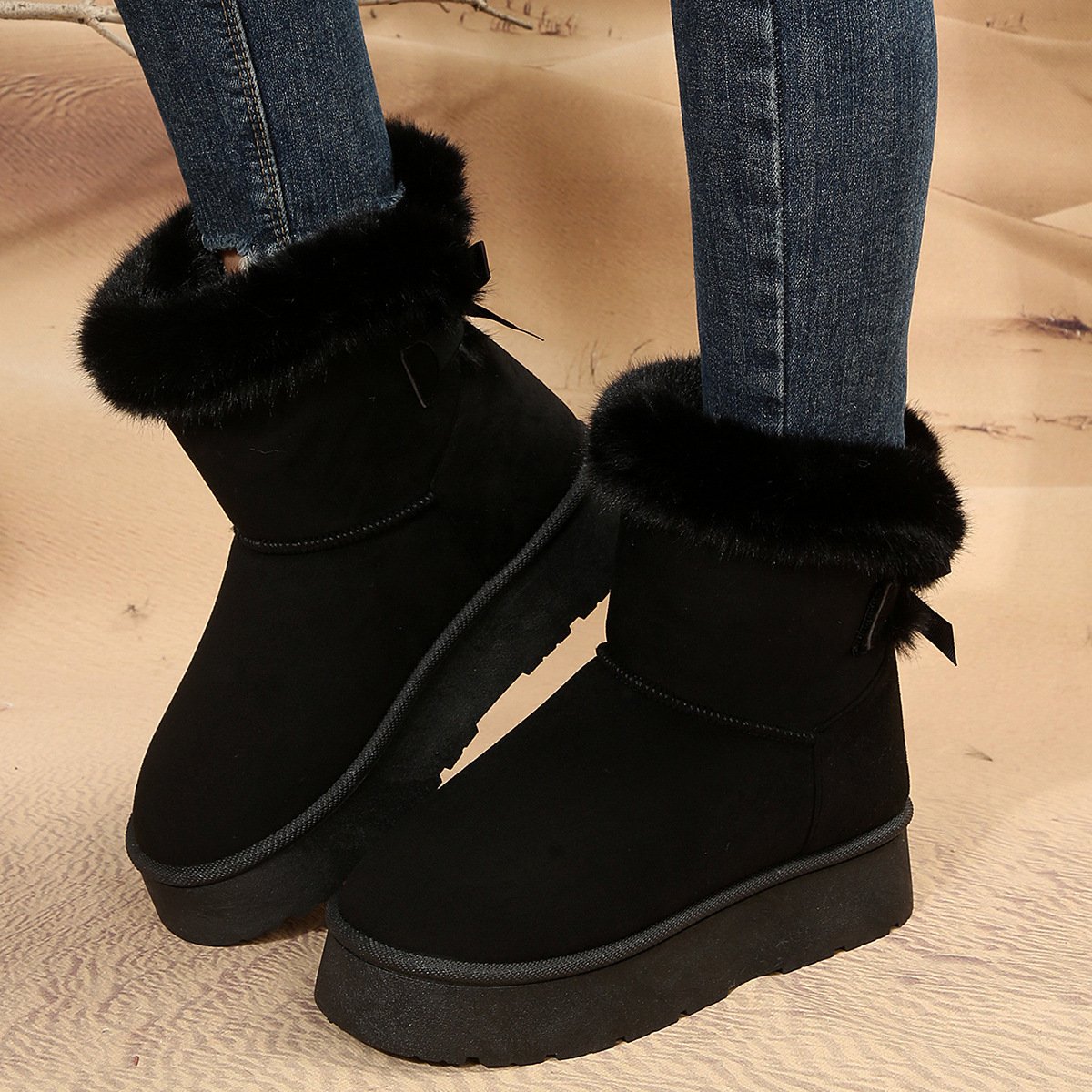 Winterstiefeletten für Frauen mit heiterem Effekt - Yureli