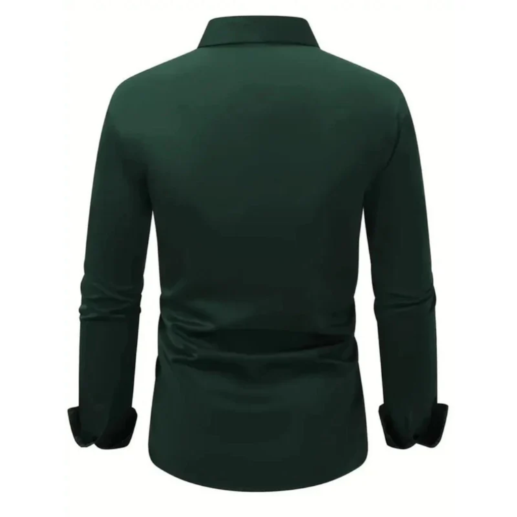 Herrenhemd mit langen Ärmeln, Slim Fit, klassischer Kragen – Heinrich