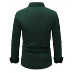 Herrenhemd mit langen Ärmeln, Slim Fit, klassischer Kragen – Heinrich