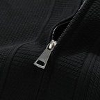 Herren-Strickjacke mit Strukturmuster, Reißverschluss und Taschen – Ciro
