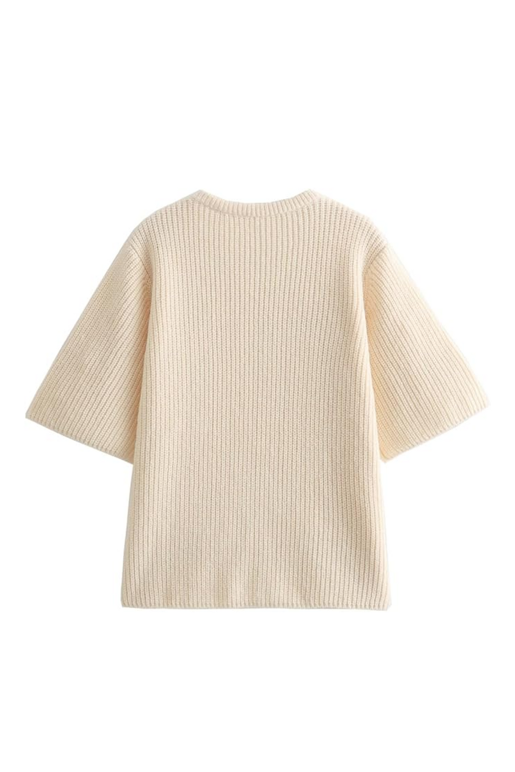 Damen-Strickjacke mit Kirschen-Motiv und kurzen Ärmeln – Culemena