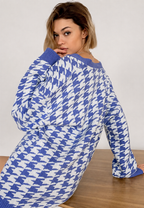 Oversize-Strickcardigan mit Muster – Elena