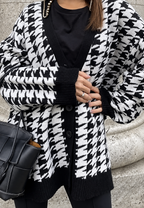 Oversize-Strickcardigan mit Muster – Elena