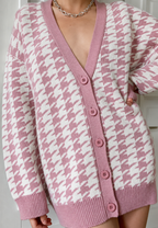 Oversize-Strickcardigan mit Muster – Elena