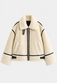 Blouson sherpa pour femme avec zip – Ottilie
