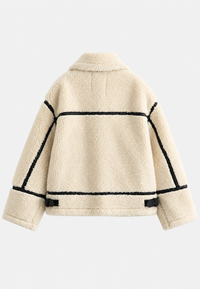Blouson sherpa pour femme avec zip – Ottilie