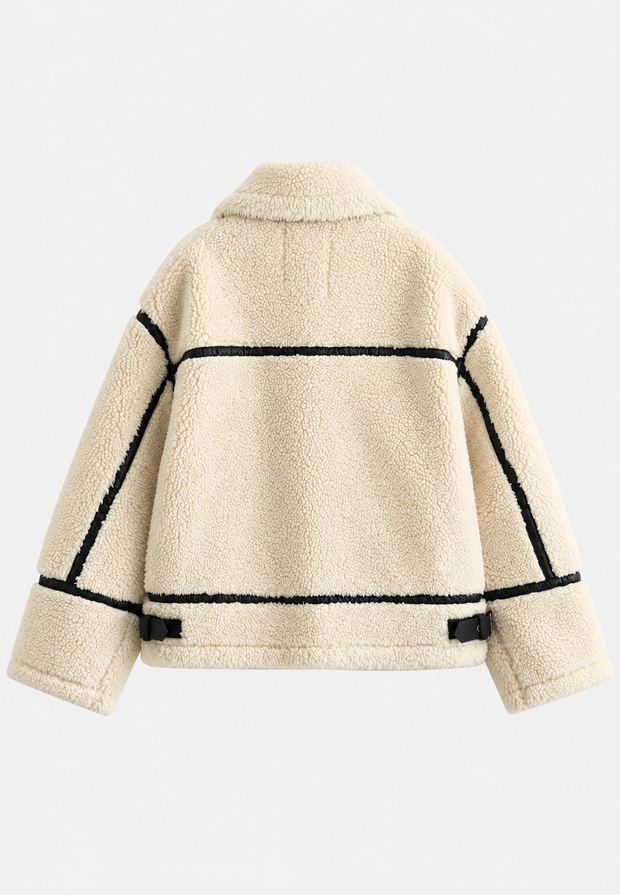 Blouson sherpa pour femme avec zip – Ottilie
