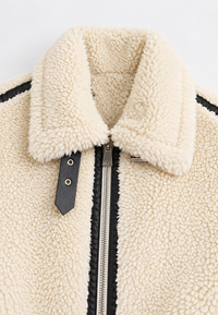 Blouson sherpa pour femme avec zip – Ottilie