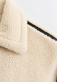 Blouson sherpa pour femme avec zip – Ottilie