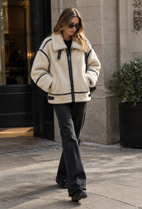 Blouson sherpa pour femme avec zip – Ottilie