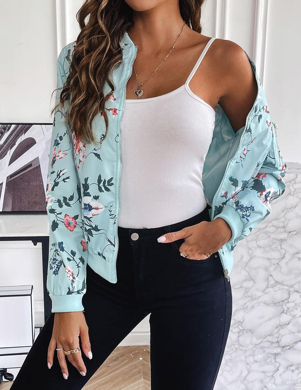 Kurze Bomberjacke für Damen mit Satin-Optik – Vianne