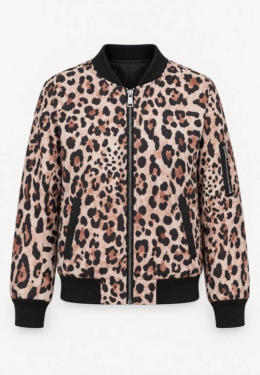 Veste bomber femme à imprimé floral et fermeture éclair - Felicia