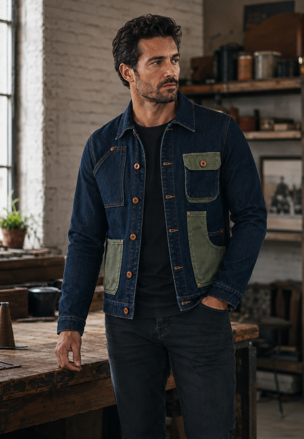 Lässige Jeansjacke mit vielen Taschen – Kilyan