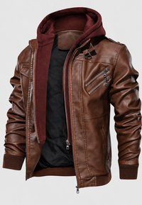 Blouson homme effet cuir à poches zippées - Dervan