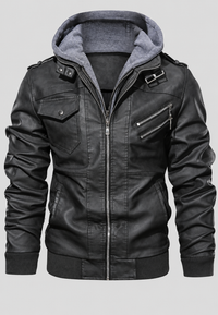 Blouson homme effet cuir à poches zippées - Dervan