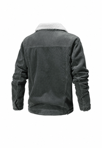 Veste pour homme en velours côtelé avec col et doublure en polaire - Ivar