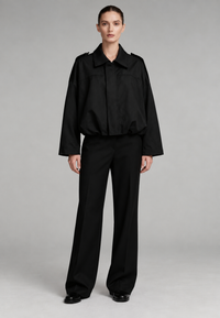Blouson femme effet daim à col chemise - Alwina