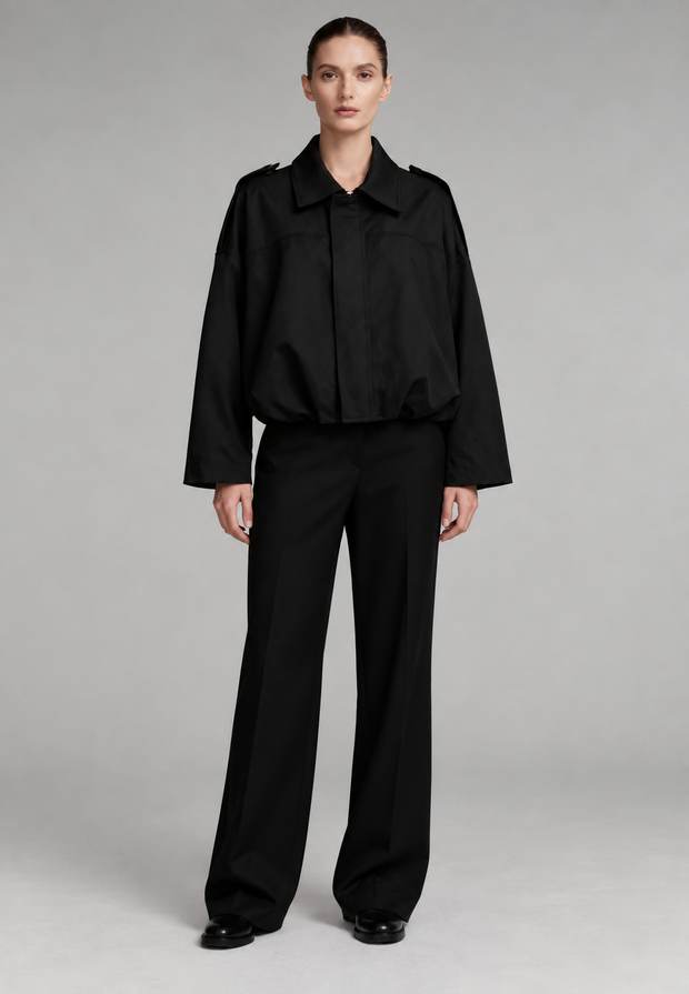Blouson femme effet daim à col chemise - Alwina