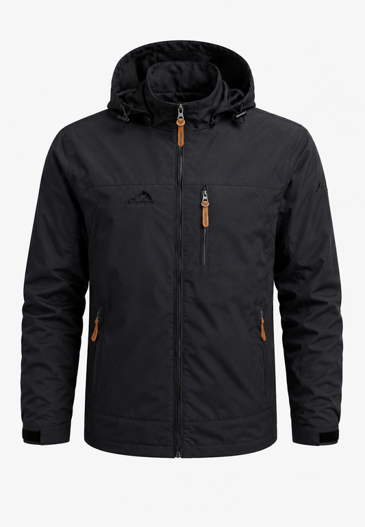 Veste coupe-vent imperméable à capuche pour homme - Jost