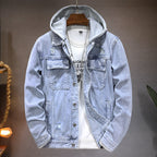Herren-Jeansjacke mit Kapuze im Washed-Look – Bennett