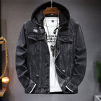Herren-Jeansjacke mit Kapuze im Washed-Look – Bennett