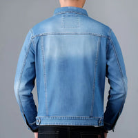 Herren-Jeansjacke im Washed-Look mit Pattentaschen – Armand