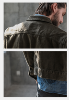 Herren-Worker-Jacke im Washed-Look mit Vordertaschen – Arvid