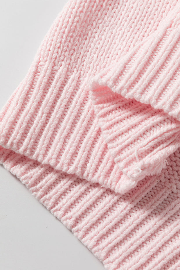 Colette - Pullover mit Blumenstickerei, Rosenblättern und -fäden