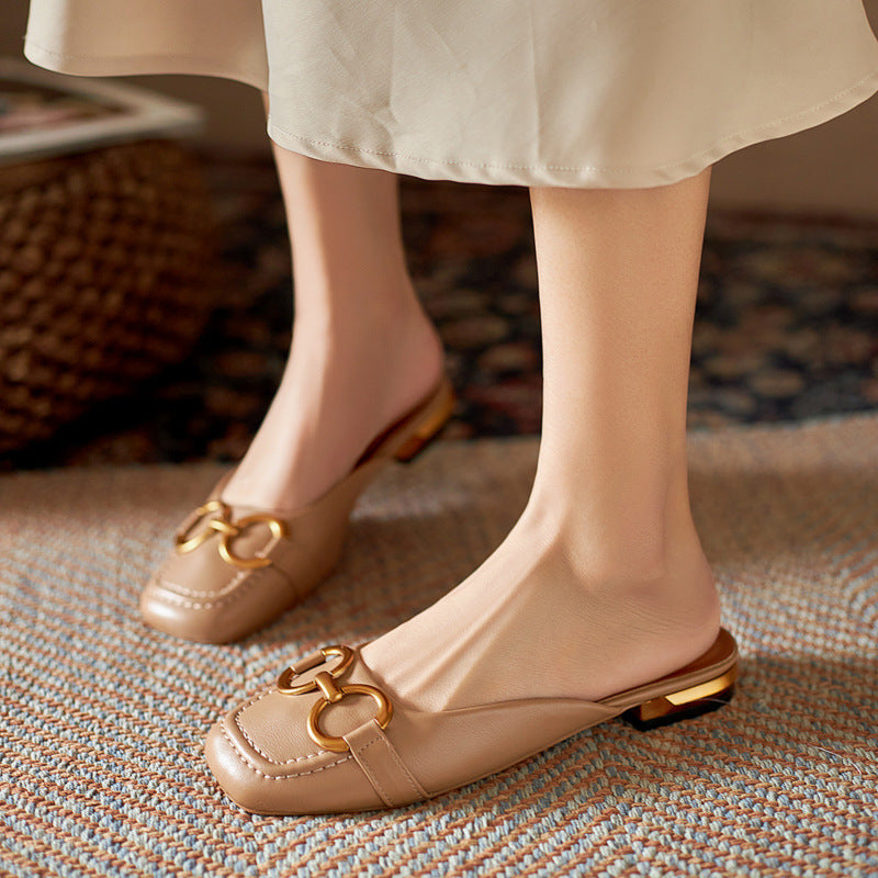 Damen-Slipper mit Metallbeschlägen - Odalys