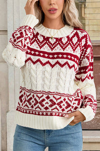 Manteau de Noël en tricot pour femmes - Maelinne