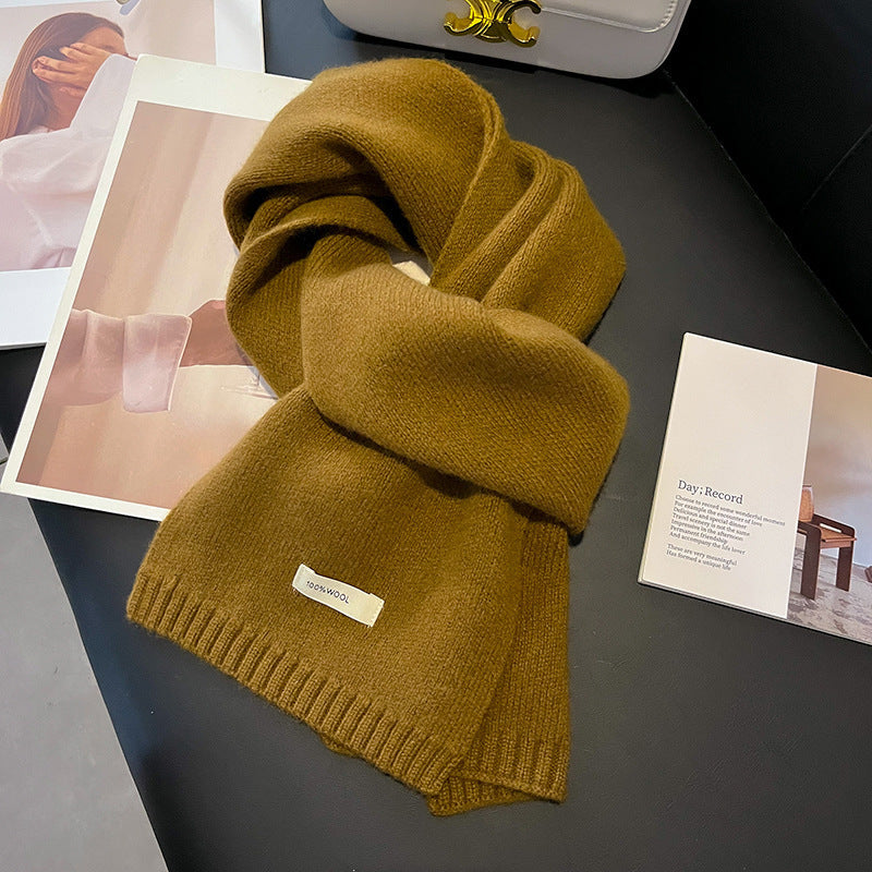 Strickschal für Frauen aus natürlicher Wolle - Ingrid