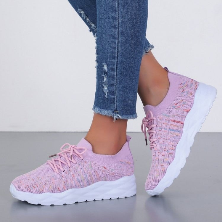 Atmungsaktive Damen-Turnschuhe aus Stoff mit sportlicher Sohle - Eloísa