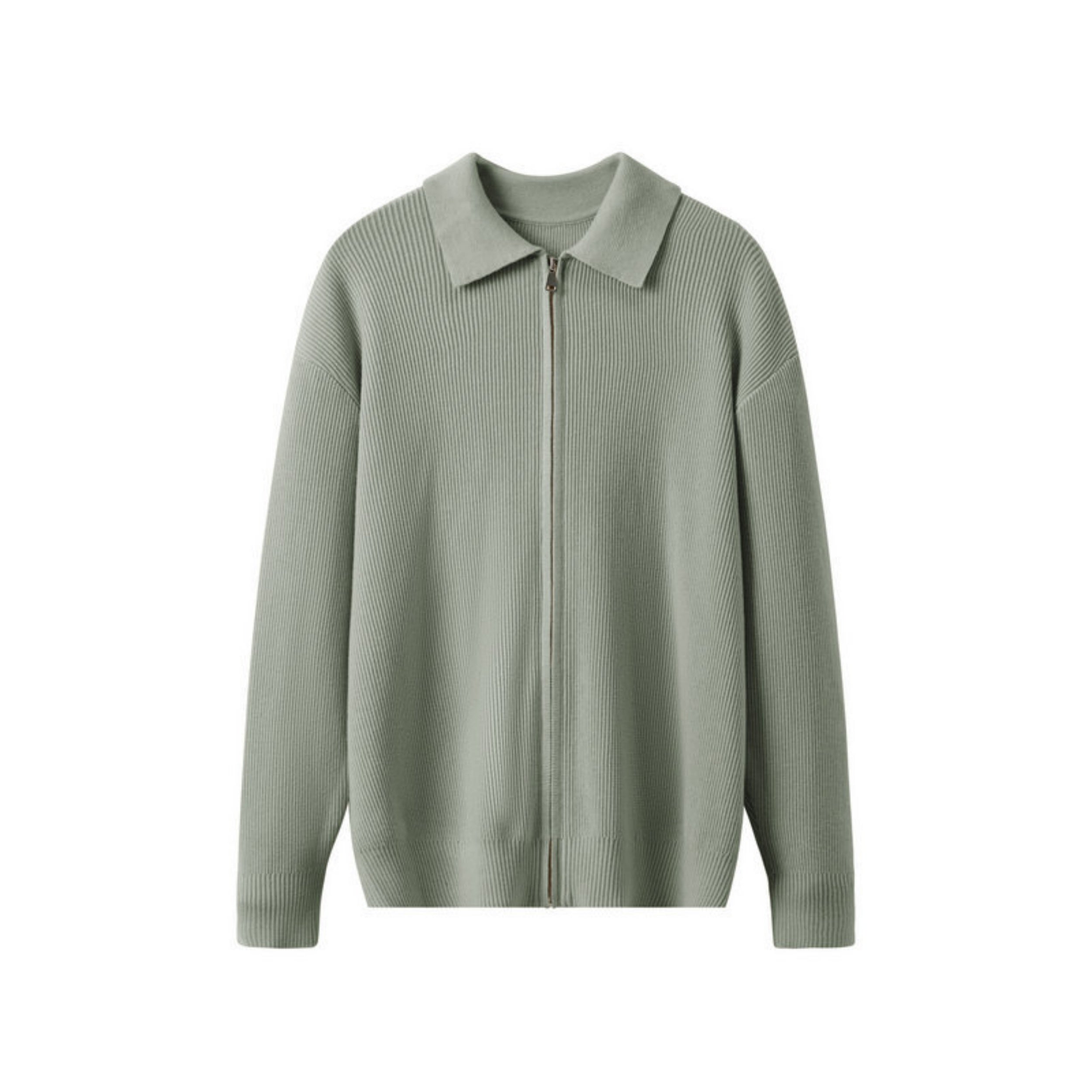 Herrenstrickjacke mit Kragen - Franco
