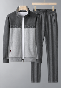 Survêtement homme deux pièces à fermeture zippée et col montant - Lasse
