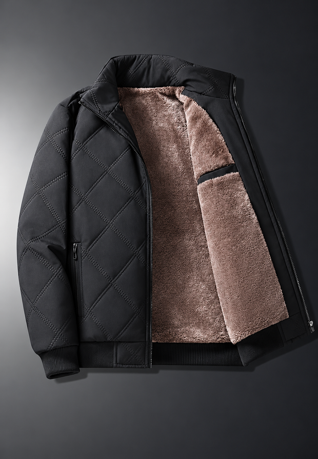 Veste matelassée pour homme à col montant, intérieur effet polaire - Valdemar