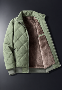 Veste matelassée pour homme à col montant, intérieur effet polaire - Valdemar