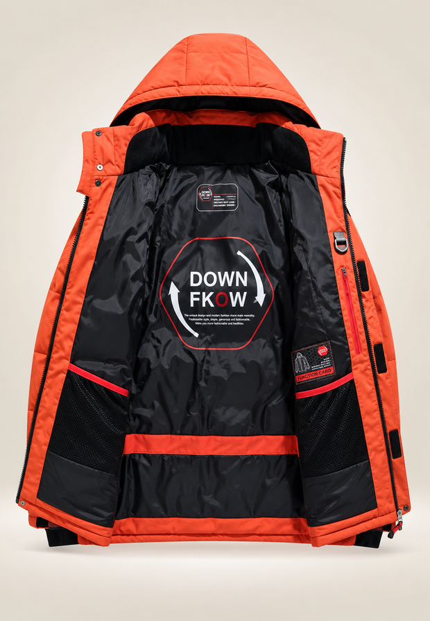 Veste matelassée outdoor homme à capuche et col montant - Stellan